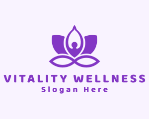 Wellness Yoga Spa logo design