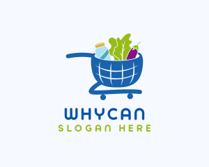 Grocery Shopping Cart Logo