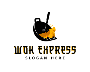 Fried Rice Wok logo design