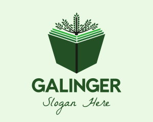 Reading - Green Natural Book logo design