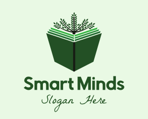 Forest - Green Natural Book logo design