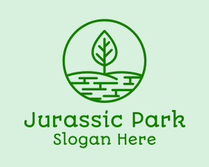 Green Park Tree  logo design