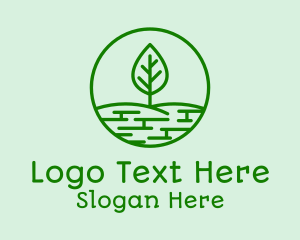 Eco Park - Green Park Tree logo design