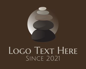 Calm - Peaceful Zen Stones logo design