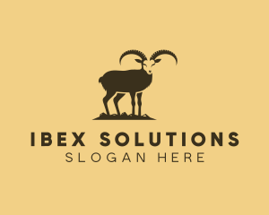 Ibex Wild Goat logo design
