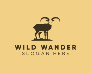 Ibex Wild Goat logo design