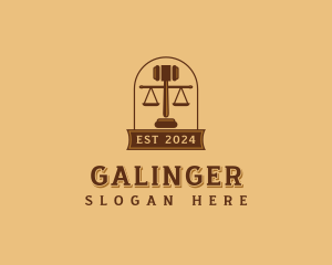 Judge - Judicial Gavel Judge logo design