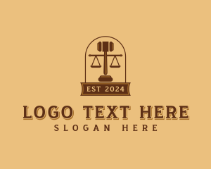 Judge - Judicial Gavel Judge logo design