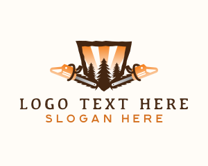 Chainsaw Tree Woodwork Logo