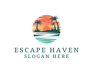 Getaway - Tropical Island Getaway logo design
