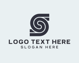 Letter S - Highway Logistics Cargo Mover logo design