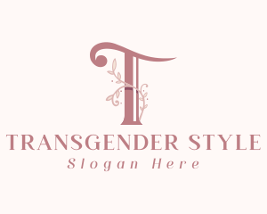 Feminine Spa Letter T logo design