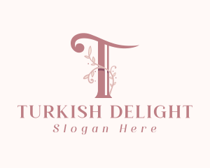 Feminine Spa Letter T logo design