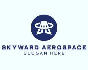 Aerospace - Aerospace Orbit Letter A logo design