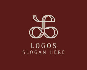 Letter - Artistic Ribbon Stripe logo design