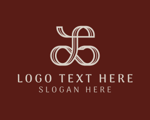 Letter - Artistic Ribbon Stripe logo design