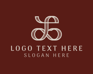 Artistic Ribbon Stripe Logo