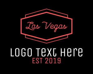 Bachelorette - Las Vegas Emblem logo design