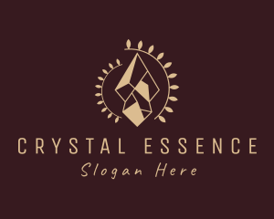 Fashion Crystal Leaf logo design