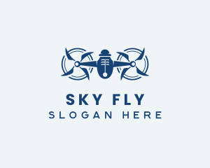 Flying Drone Videographer logo design