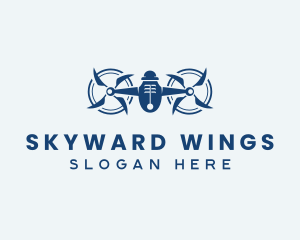 Flying - Flying Drone Videographer logo design