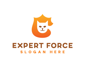 Authority - Feline Cat Shield logo design