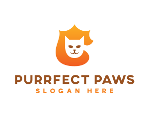 Feline Cat Shield logo design