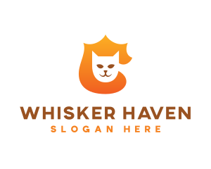 Feline Cat Shield logo design