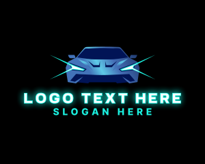 Sedan - Sports Car Vehicle Light logo design