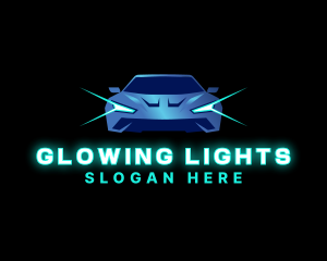 Lights - Sports Car Vehicle Light logo design