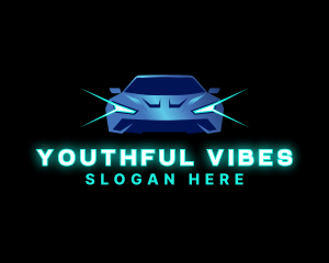 Neon - Sports Car Vehicle Light logo design