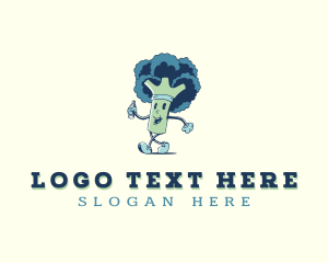 Vegetarian - Vegetable Food Broccoli logo design