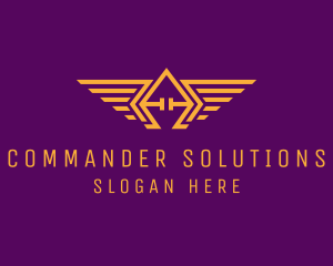 Sergeant - Golden Pilot Wings logo design