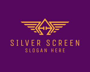 Medal - Golden Pilot Wings logo design