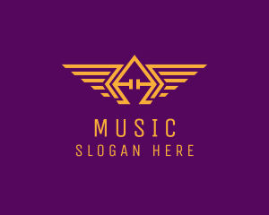 Brigade - Golden Pilot Wings logo design