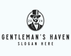 Gentleman Hipster Stylist logo design