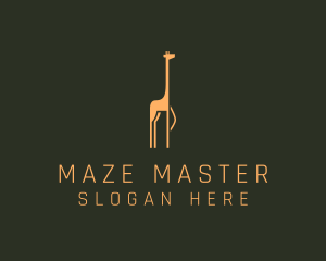 Giraffe Safari Sanctuary logo design