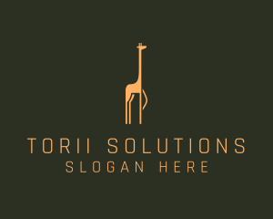 Giraffe Safari Sanctuary logo design