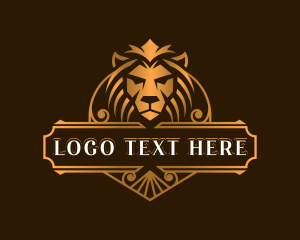 Luxury - Lion Elegant Shield logo design