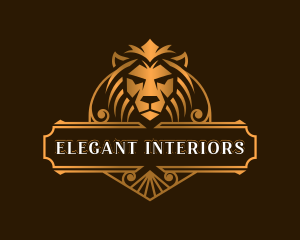 Lion Elegant Shield logo design