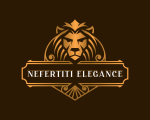 Lion Elegant Shield logo design