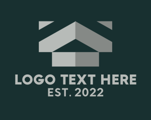 Rental - Real Estate Roofing Contractor logo design