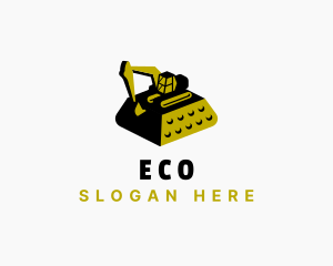 Heavy Equipment - Mining Excavation Equipment logo design