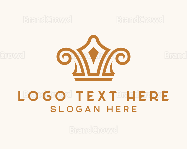 Premium Gold Crown Logo