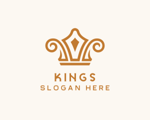 Premium Gold Crown logo design