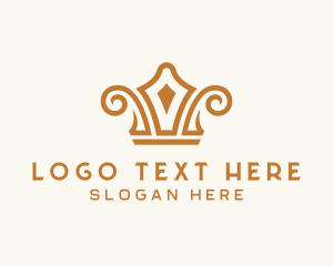Regal - Premium Gold Crown logo design
