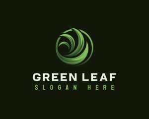 Organic Nature Leaf logo design