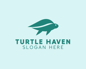 Nature Leaf Turtle logo design