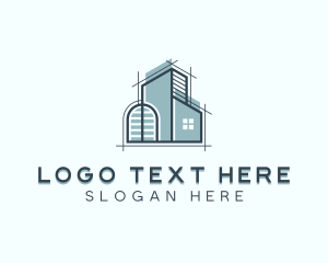 Engineering - Architectural Building Structure logo design