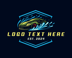 Car - Car Wash Detailing logo design